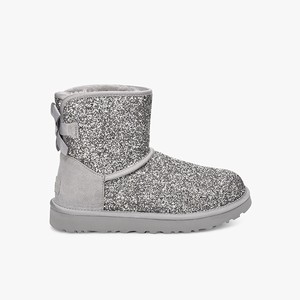 Ugg Classic Mini Bow Cosmos Klassiska Stövlar Dam Silver (549078CMQ)